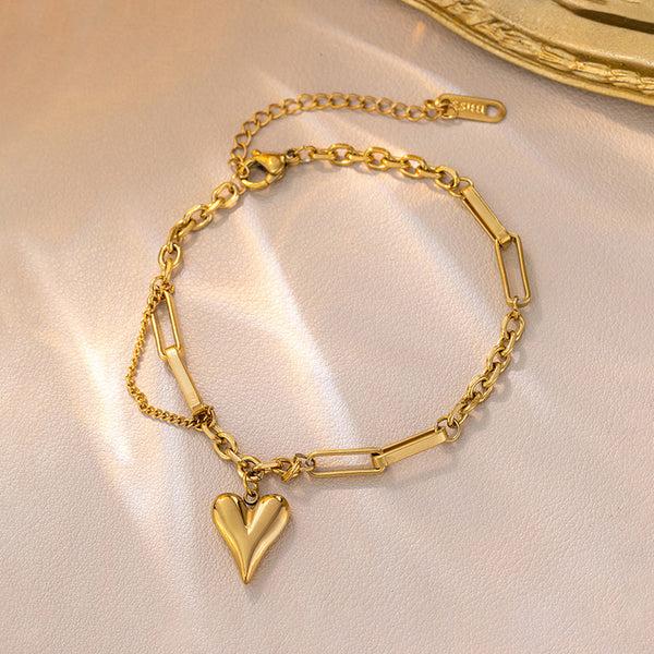 18k Gold Heart shape Bracelet