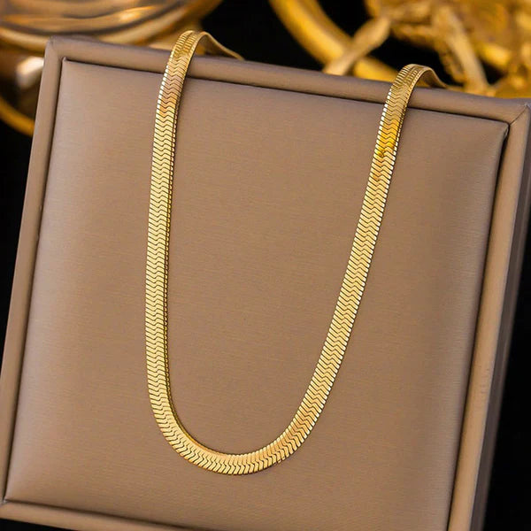 18k Gold Plated Snake Chain Necklace