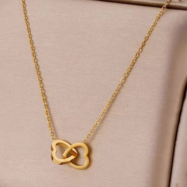 18K Gold-Plated Heart Themed Pendant