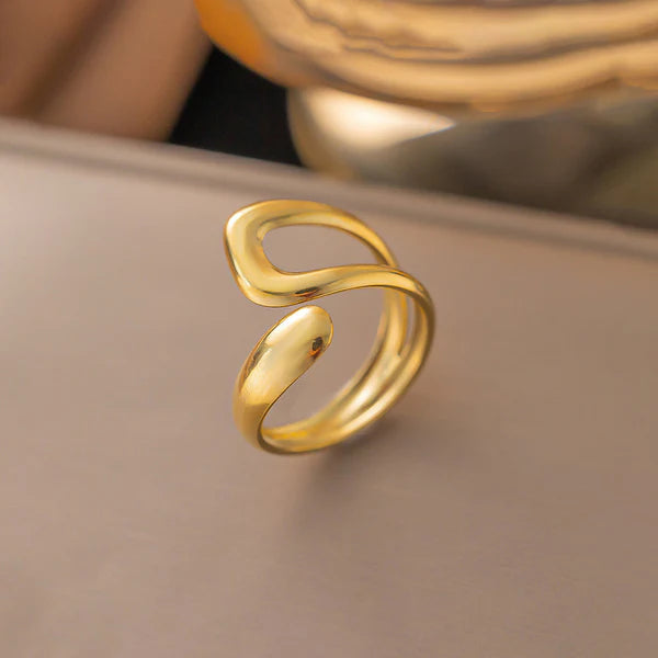 18k gold plated Adjustable Finger Ring