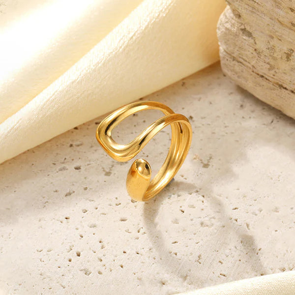 18k gold plated Adjustable Finger Ring