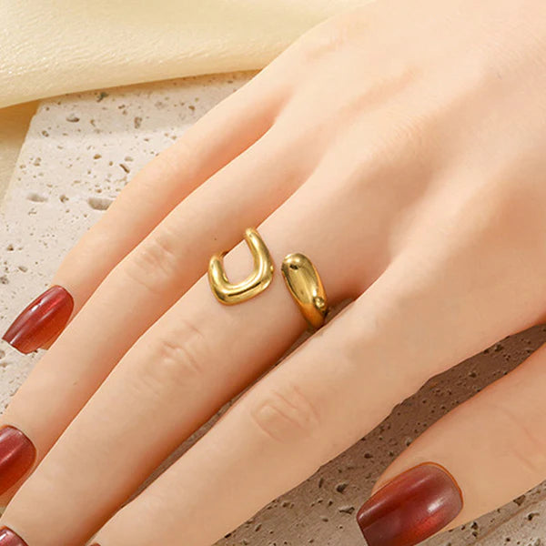 18k gold plated Adjustable Finger Ring