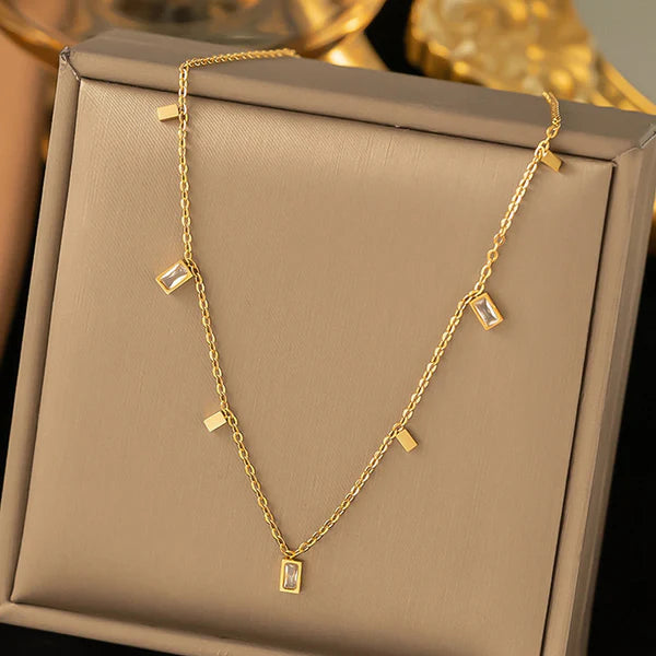 18k Gold-Toned Geometric Necklace