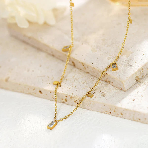 18k Gold-Toned Geometric Necklace