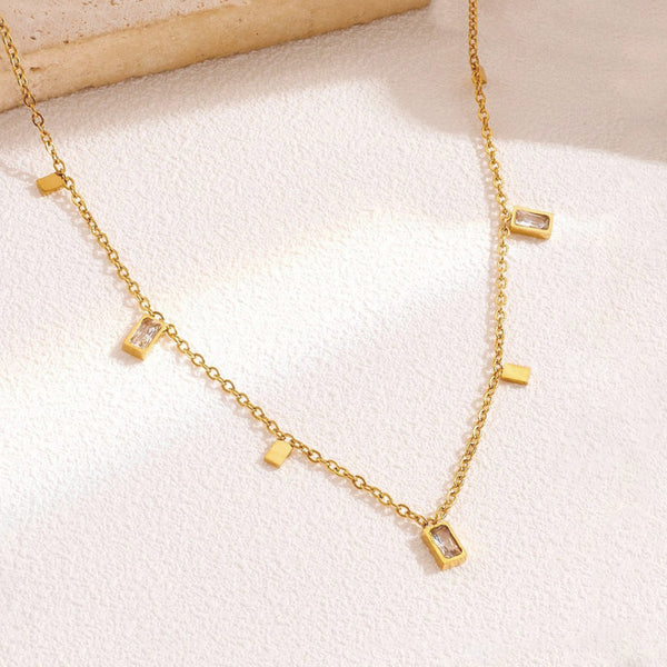 18k Gold-Toned Geometric Necklace
